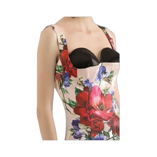 Floral Printed Sleeveless Midi Dress