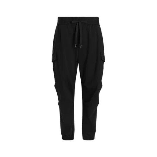 Drawstring-Waist Cargo Pants