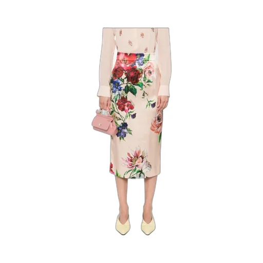 Floral Printed Midi Skirt