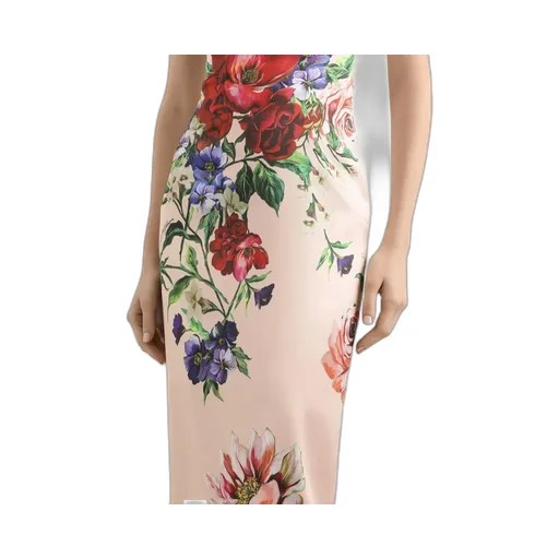 Floral Printed Sleeveless Midi Dress