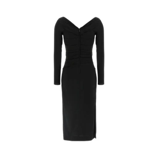 V-Neck Draped Dress