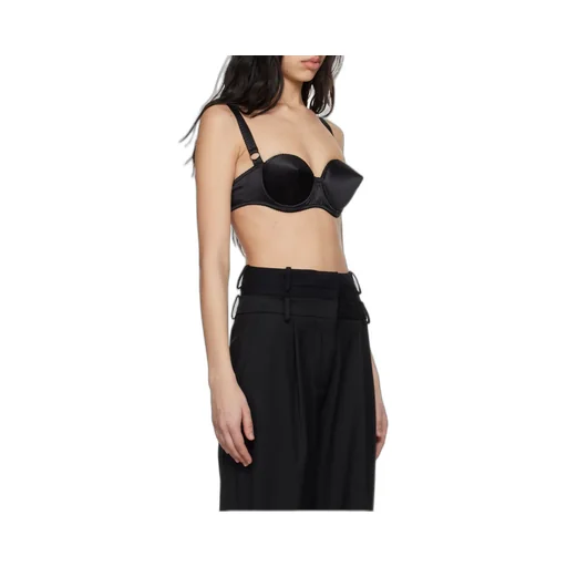 Conical Cups Satin Balconette Bra