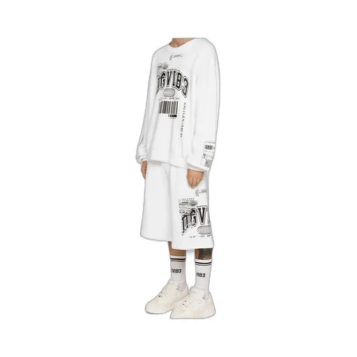 Logo-Print Cotton Track Shorts