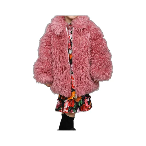 Dg-Logo Faux-Fur Coat