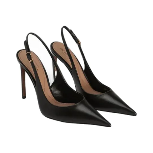 Leather Slingback Pumps