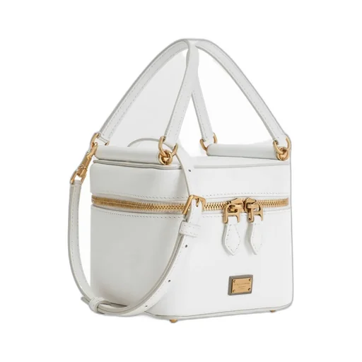 Logo Plaque Zipped Handbag