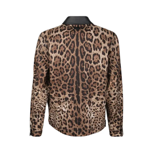 Leopard-Print Bomber Jacket