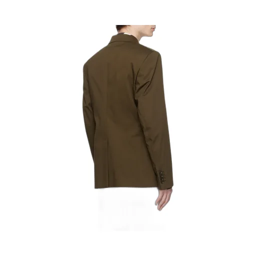 Double-Breasted Technical Gabardine Blazer