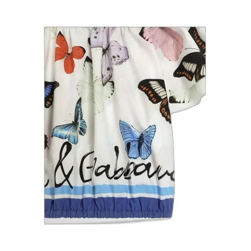 Butterfly Printed Poplin Top