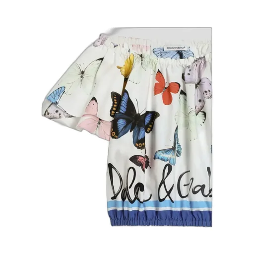 Butterfly Printed Poplin Top