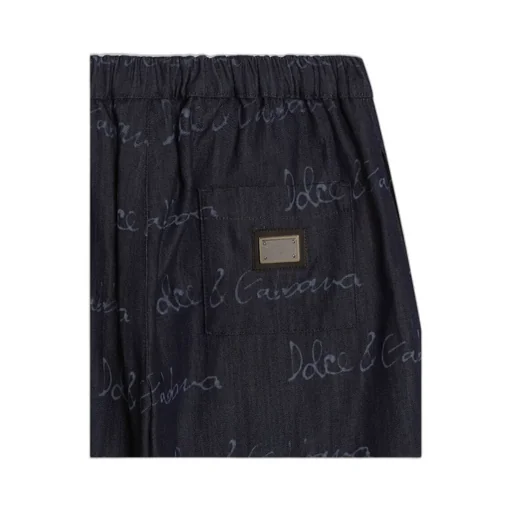 Logo-Printed Denim Shorts