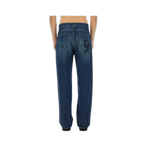 Logo Embroidered Jeans