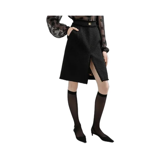 Tweed Midi Skirt