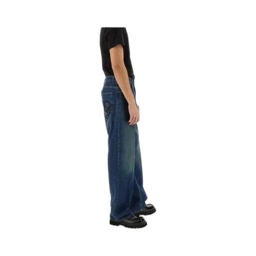 Logo Embroidered Jeans