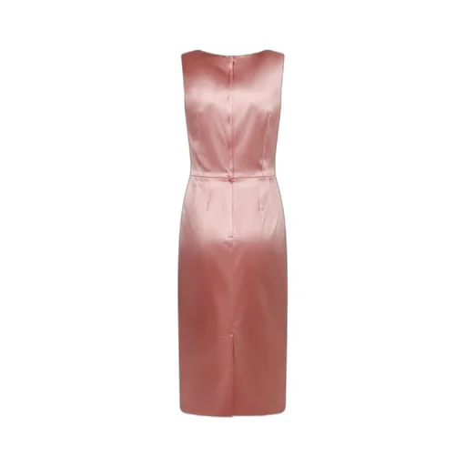 Sleeveless Midi Satin Dress