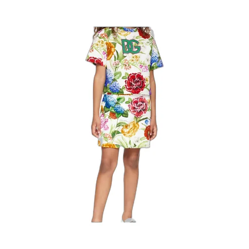 Floral-Print Skirt