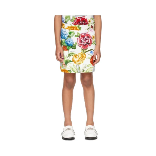 Floral-Print Skirt