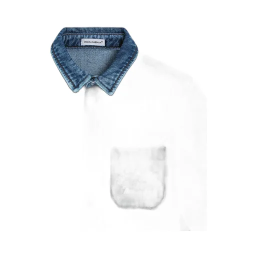 Logo Embroidered Denim Shirt