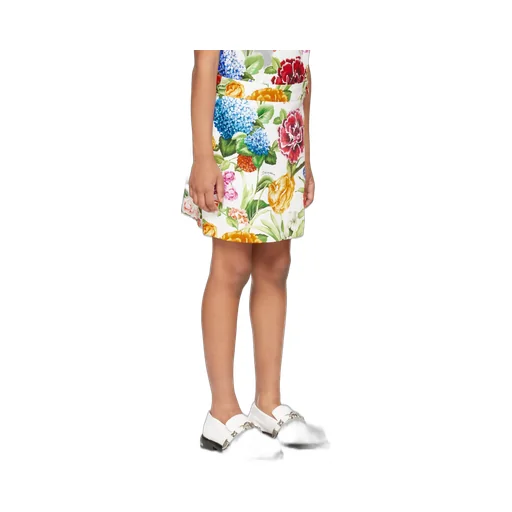 Floral-Print Skirt