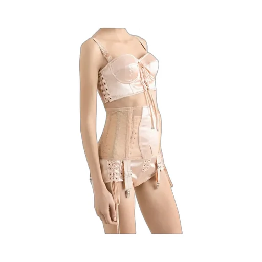Lace-Up Satin Corset