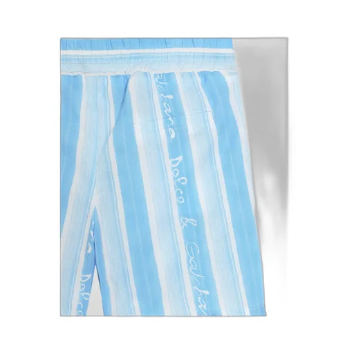 Stripe-Print Poplin Shorts