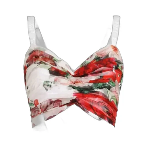 Rose Printed Corset Top