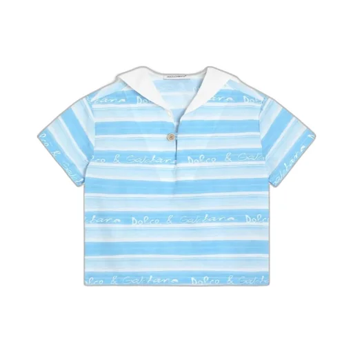Striped-Print Poplin Shirt