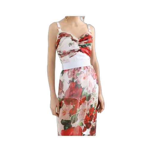 Rose Printed Corset Top