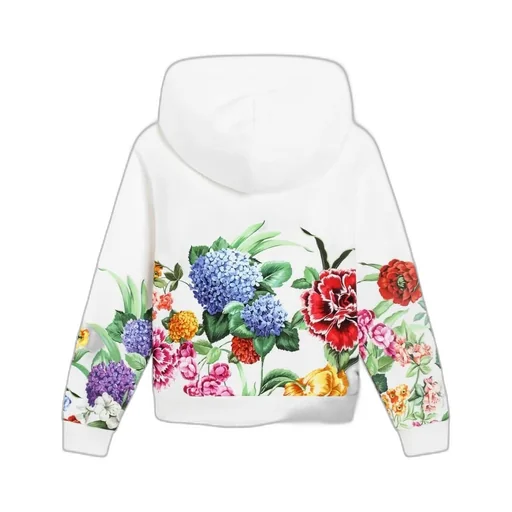 Floral-Print Hoodie