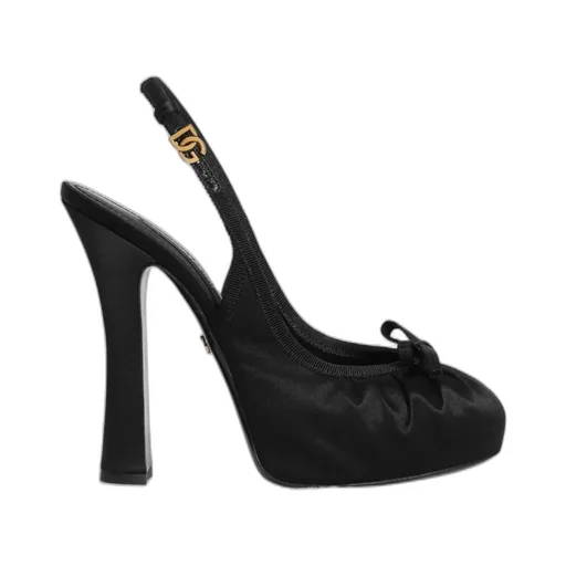Bow Detailed Satin Pumps