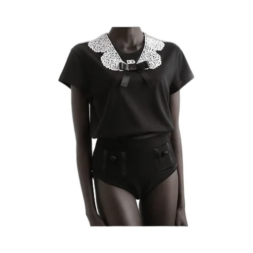 Bow Detailed Jersey T-Shirt