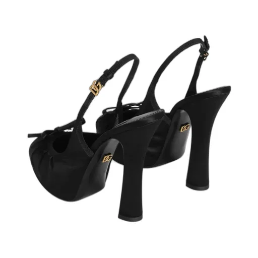 Bow Detailed Satin Pumps