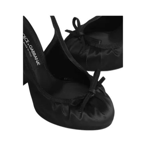 Bow Detailed Satin Pumps