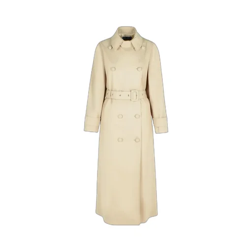 Double-Breasted Belted Coat