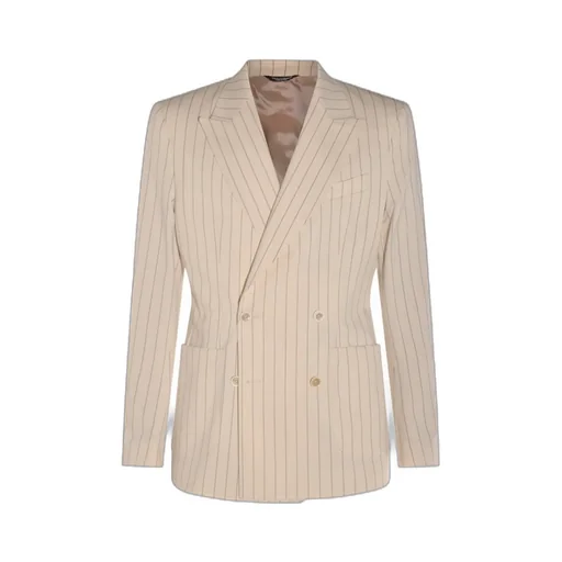 Striped Double Breasted Blazer