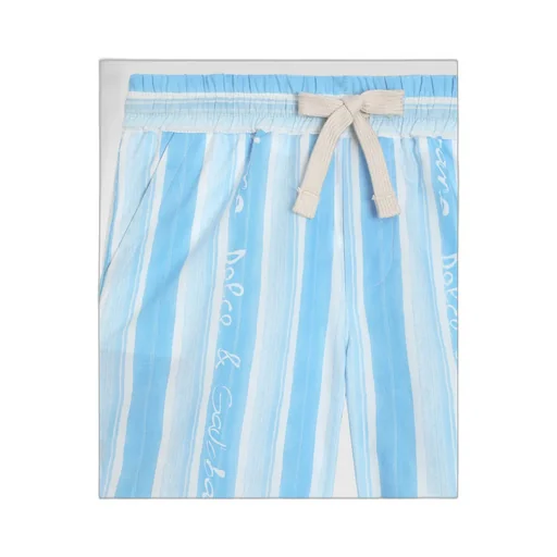 Stripe-Print Poplin Shorts