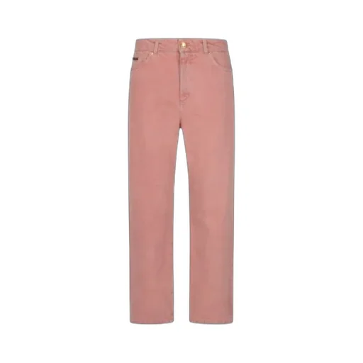 Logo Plaque Straight Leg Jeans