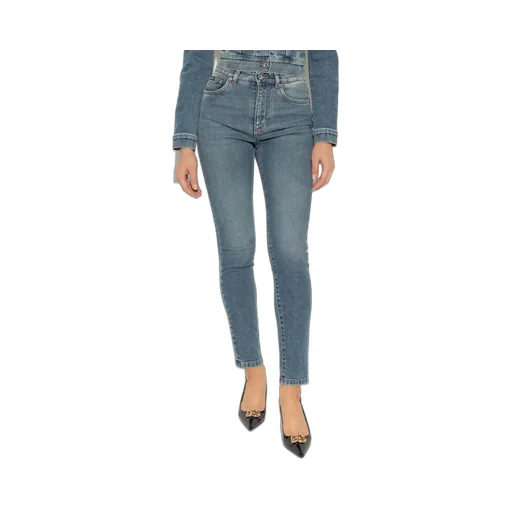 Logo Plaque Skinny Jeans