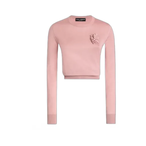 Floral-Appliqué Top