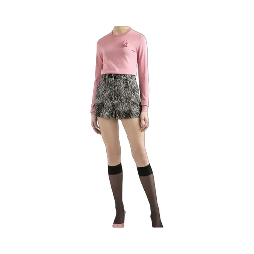 Floral-Appliqué Top