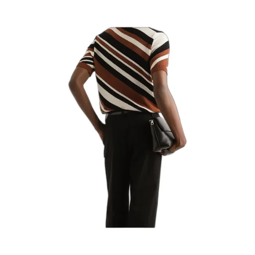 Striped Inlay Short-Sleeved Polo Shirt