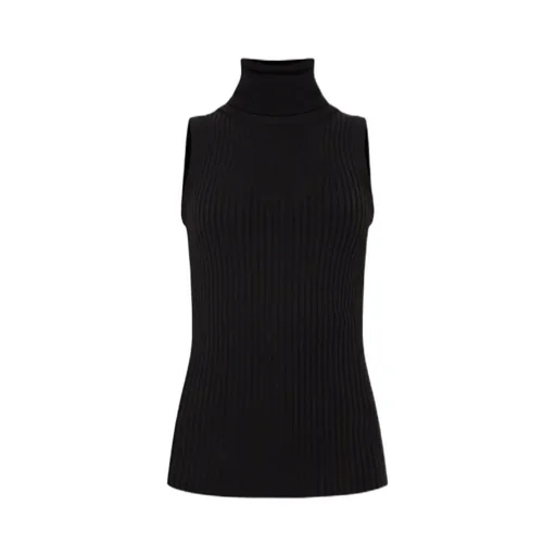 Turtleneck Knitted Vest