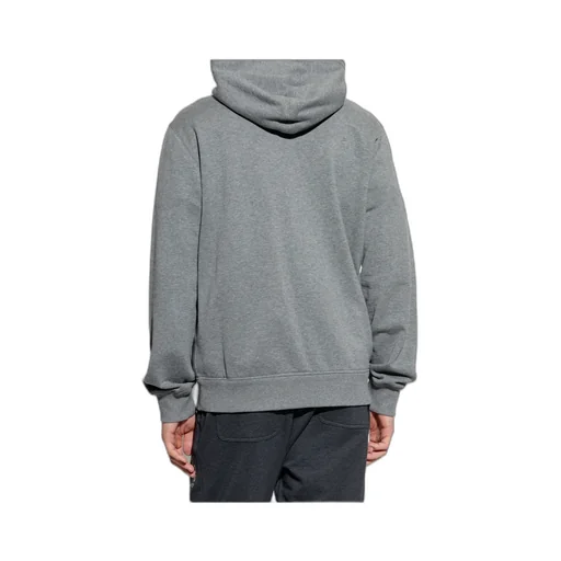 Logo Plaque Zipped Drawstring Hoodie