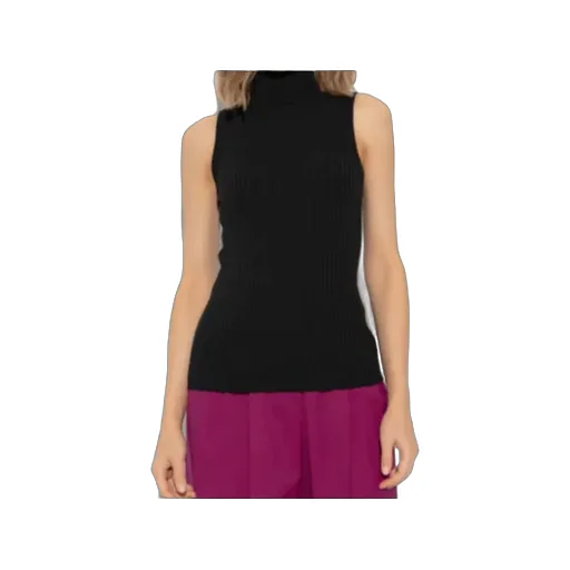 Turtleneck Knitted Vest