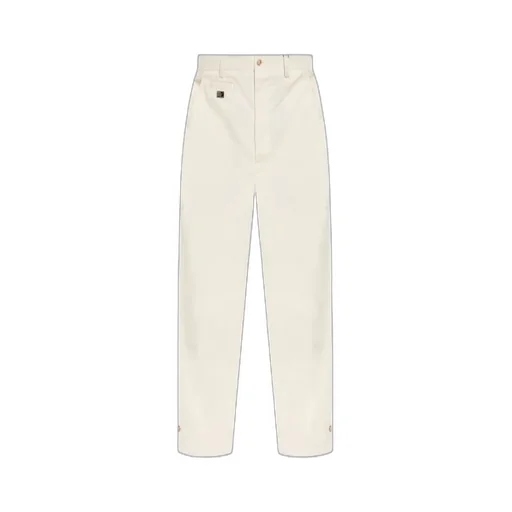 Logo Plaque Straight-Leg Trousers