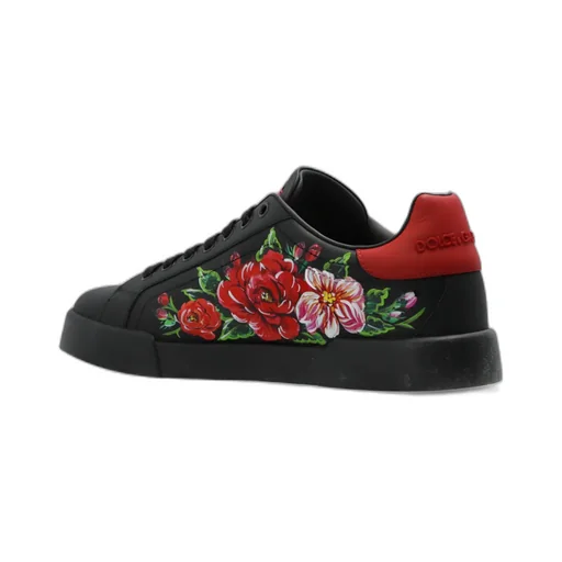 Floral Printed Low-Top Sneakers