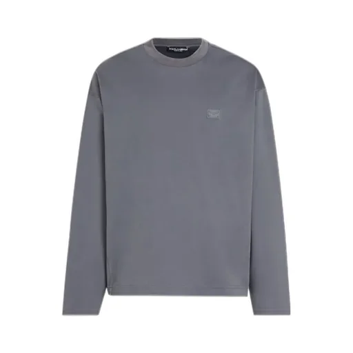 Logo Plaque Long-Sleeved Sweatshirt