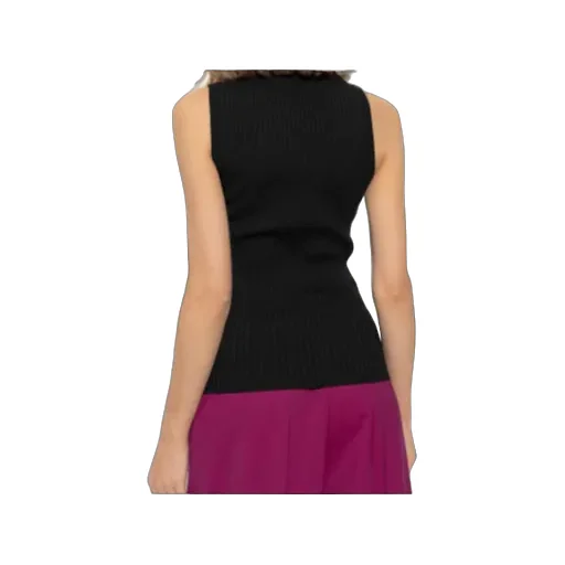 Turtleneck Knitted Vest