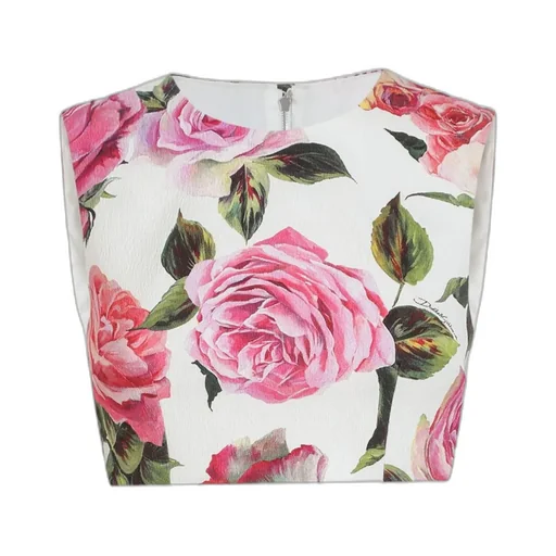 Rose Printed Cropped Top