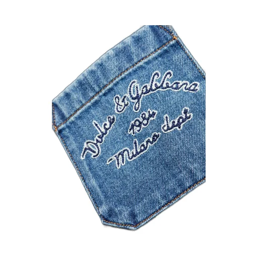 Logo Embroidered Denim Shorts